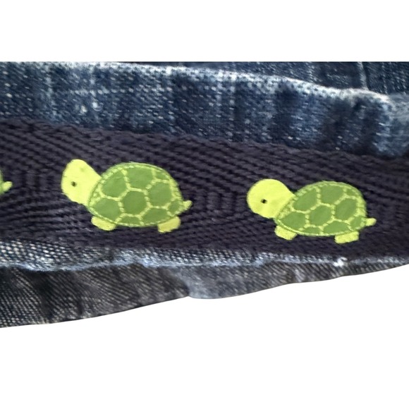 Gymboree Tiny Turtle Denim Bib Overalls 2008 Baby Boy 6-12 Months - Picture 3 of 6